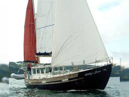 Sailing (solo) with my fisher 37 motorsailer. Buy Fisher 37 Fisher 37 For Sale