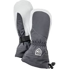 Hestra Heli Ski Female Mitt Mitten Grey Offwhite Women