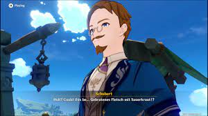 Talking to Schubert in Spring Value - Aphros Delos Eula Story Quest Part 4  Genshin Impact Gameplay - YouTube