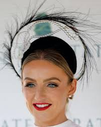 Winner of best dressed at Fairyhouse Racecourse today was Lisa Walsh ,  wearing a headpiece I made during the week . So happy for her .