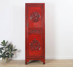 Chinesischer hochzeitsschrank in antik rot. Chinesischer Schrank Rot Yajutang Mobel Gmbh