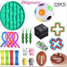 Articoli magici e interessanti che non puoi trovare altrove. 22 Stuck Set Pop It Sensory Fidget Toys Kaufland De
