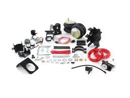 Firestone air bags with compressor. 2803 Firestone Ride Rite Rear Air Bag Kit Analog Air Compressor