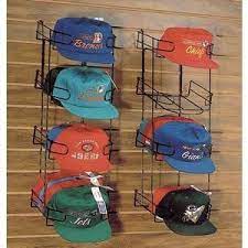 Robot Check Hat Display Black Metal Cap Rack