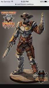 Crazy High Tech Cowboy Fantasy Warrior Dnd Characters Wild West