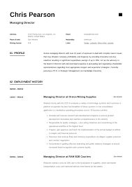 This post is a list of different kinds of director curriculum vitae templates that you may use as references in. Managing Director Resume Writing Guide 12 Examples Pdf