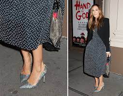 See more ideas about sjp shoes, sjp, sarah jessica parker shoes. Sarah Jessica Parker Is The Rare Celeb Who Walks The Walk When It Comes To Wearing Her Own Shoe Line Purseblog