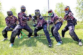 Image result for old guys playing paintball