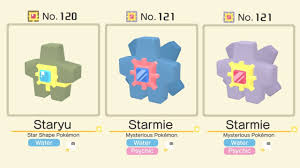 Pokemon Quest Shiny Staryu Evolves Into Shiny Starmie