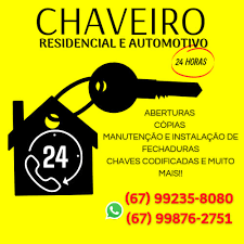 Chaveiro Só Chaves 24 Horas - Automotivo e Residencial