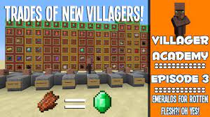 Minecraft has a lot of different facets that make the world immersive and unique, but one of those things is trading. New Villager Trading Guide 1 8 Trades Explanation Tutorial 3 Villager Academy Youtube