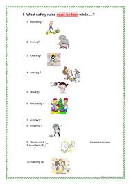 Use our free worksheets in conjunction with our test room feature to give online assessments or use our printable worksheets as part of classroom activities or short quizzes. Safety Rules At Home English Esl Worksheets For Distance Learning And Physical Classrooms