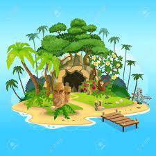 Tropical island stock illustrations by jut 263 / 32,426 toucan bird in the tropical forest stock illustrations by dagadu 35 / 4,982 tropical beach stock illustration by sarah5 14 / 504 tropical banners stock illustrations by xalex 31 / 1,775 tropical cocktai clipart by pazhyna 20 / 1,073 parrot and tropical flowers clip art by pazhyna 47. Cartoon Tropical Island With A Cave And Totems Vector Illustration Royalty Free Cliparts Vectors And Stock Illustration Image 123414399