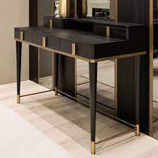 You can quickly adjust its. Black Oak Italian Designer Writing Desk Juliettes Interiors