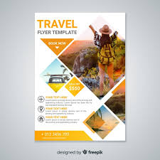 Download Travel Flyer Template With Photo For Free Travel Brochure Design Travel Poster Design Brochure Design Template