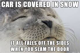 The Only Time Snow Makes You Feel Good As An Adult Meme On Imgur