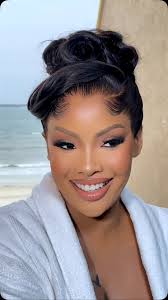 Nancy ready for her sendoff ♥️👰‍♀️ Hair and makeup @makeupbyjojotz My  robes are from @26kshop thank you for an amazing work