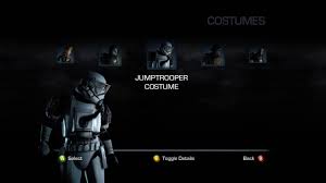 Press at any time during gameplay. Star Wars The Force Unleashed Ii All Costumes Youtube