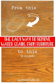 How To Remove Water Stains From Wood Remove Water Stains Water Stain On Wood Water Stains