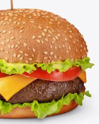 Burger With Flag Mockup In Object Mockups On Yellow Images Object Mockups