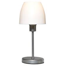 Tischlampe Silber Weiss Danisches Bettenlager