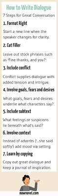 How To Write Dialogue 7 Steps For Great Conversation Now Novel Writing Dialogue Writing Life Novel Writing