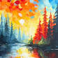 Sunset Pines, Sip & Paint Brush Party event in Maidenhead