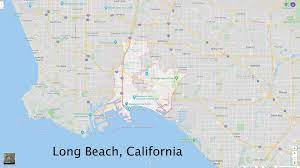 State of california located within the los angeles metropolitan area. Long Beach California Map