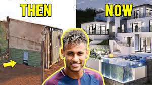 Neymar da silva santos junior is a professional soccer player, usually known only by his first name. Top 10 Footballers Houses Then And Now Ronaldo Neymar Messi Youtube