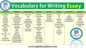 Vocabulary For Writing Essay In English Addition In Addition And Similarly Likewise As Well As Besides Another Furt Essay Writing English Study Science Quotes
