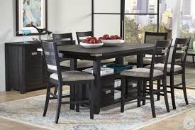 Altamonte Dark Charcoal Grey Rectangle Adjustable Extendable Counter Height Dining Room Set From Jofran Coleman Furniture