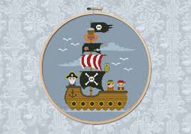 These patterns are all free to use, just click the image and you'll be redirected to where the pattern is. Captain Jack S Pirate Ship Digital Cross Stitch Pattern