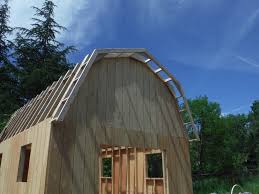 Gambrel roof trusses are a popular style used often in barn or garage construction. 12 X16 Mini Barn Shed With Gambrel Roof 38 Steps With Pictures Instructables