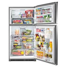 Maybe you would like to learn more about one of these? Maytag 21 Cu Ft Top Freezer Refrigerator In Fingerprint Resistant Stainless Steel Mrt711smfz The Home Depot In 2021 Refrigerator Top Freezer Refrigerator Freezer Organization