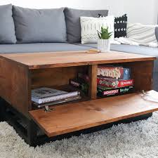 Look for an old wooden door at a thrift store or flea market. Diy Storage Coffee Table Ryobi Nation Projects