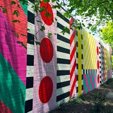 Eastland Melbourne Camille Walala Mural Wall Art Murals Street Art Wall Painting