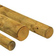 Des poteaux ronds de diamètre 140mm percés d'un ou 2 trous, disponible en 3 longueurs : Rond Fraise En Pin Classe 4 Diam 160mm X Long 2 50m A 4 00m