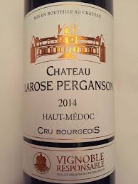 Красное сухое вино chateau larose perganso производится из винограда сортов каберне совиньон, мерло и пти. Chateau Larose Perganson 2014 Haut Medoc Cru Bourgeois Vertdevin