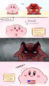 Japanese Kirby Vs American Kirby Usa Covers Kirby Angry Kirby Kirby Memes Japanese