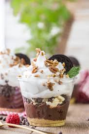 Individual 7 Layer Dessert Dip Cups Layered Desserts Dessert Recipes With Pictures Chocolate Dessert Recipes