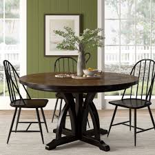 This consists of real exotic wood. Gracie Oaks Tenley 56 Mango Solid Wood Pedestal Dining Table Wayfair