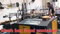 Automatic paper lunch box making machine / take away fast food box  container forming machine (2024)