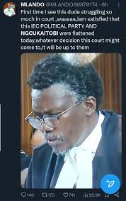 Advocate Ngcukaitobi just finished Advocate Dali Mpofu live