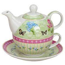 Tea For One Set Teekanne Porzellan Bunt Teeset Teeservice Schmetterling Grun Amazon De Kuche Haushalt Tea Pots Tea Chocolate Tea