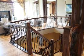 Wood Stair Rail With S Shaped Spindles Stair Railing Wood Stairs Stair Banister