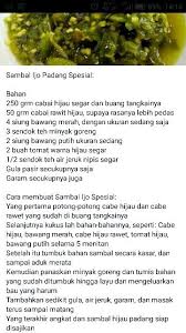 Salah satu makanan khas pekanbaru adalah roti jala, roti yang ini adalah jajanan khas pekanbaru yang pada dasarnya berasal dari melayu sumatra, tapi kini kamu bisa. Sambel Ijo Padang Resep Makan Malam Resep Masakan Variasi Makanan