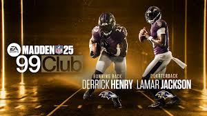 Lamar Jackson, Derrick Henry Join Madden 99 Club