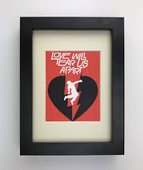 Love Will Tear Us Apart Framed Print Rock Wall Art Etsy Etsy Wall Art Wall Print Design Picture Frame Designs