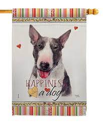 White Orange Stripe Bull Terrier Outdoor Flag Best Price And Reviews Zulily Breeze Decor Outdoor Flags Bull Terrier
