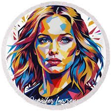 Katniss Everdeen Round Beach Towels for Sale